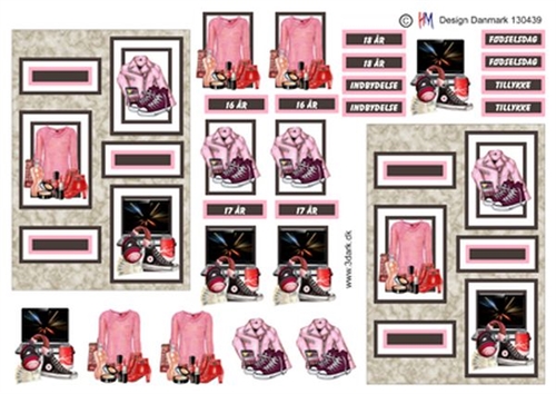  3D Fødselsdag pige 16-18 år